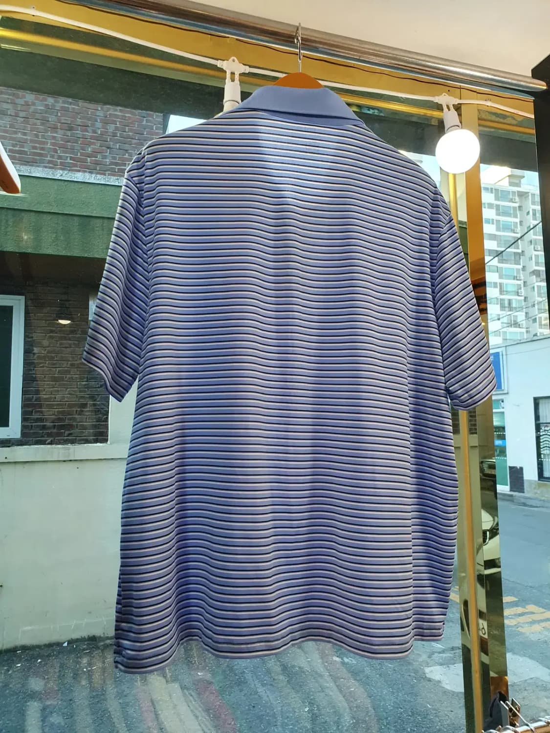 XL사이즈 폴로랄프로렌 화이트포니 멀티 스트라이프 스판 카라티 피케티 상품이미지6