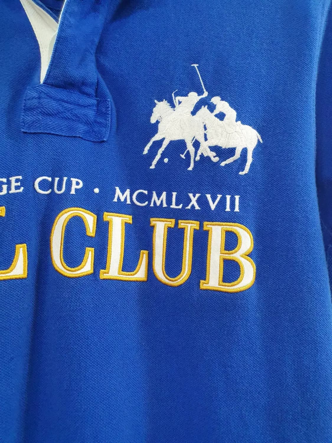 L사이즈 폴로 랄프로렌 블루포니 빅로고 커스텀핏 블랙와치 카라티 피케티 상품이미지5