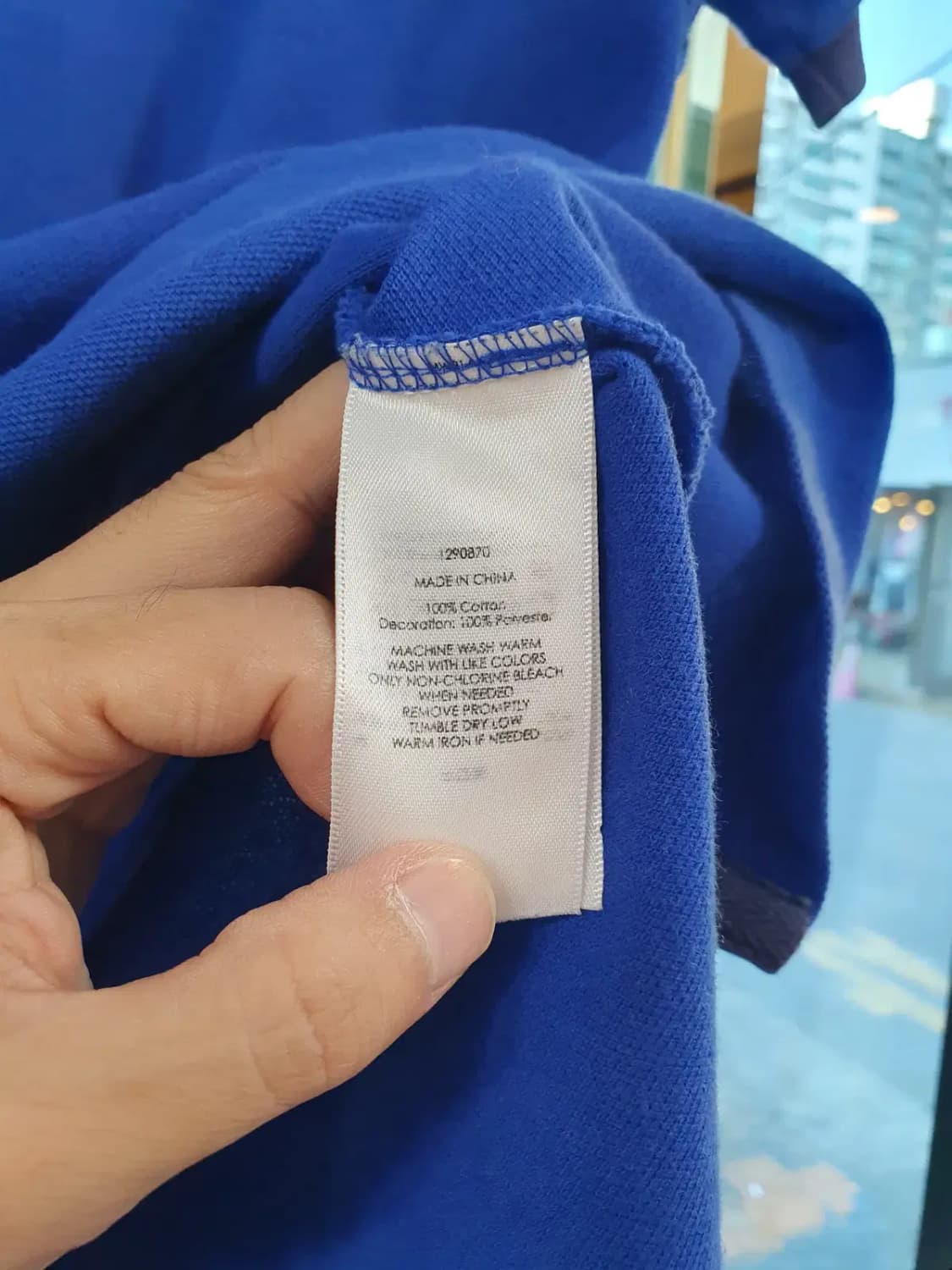 L사이즈 폴로 랄프로렌 블루포니 빅로고 커스텀핏 블랙와치 카라티 피케티 상품이미지7