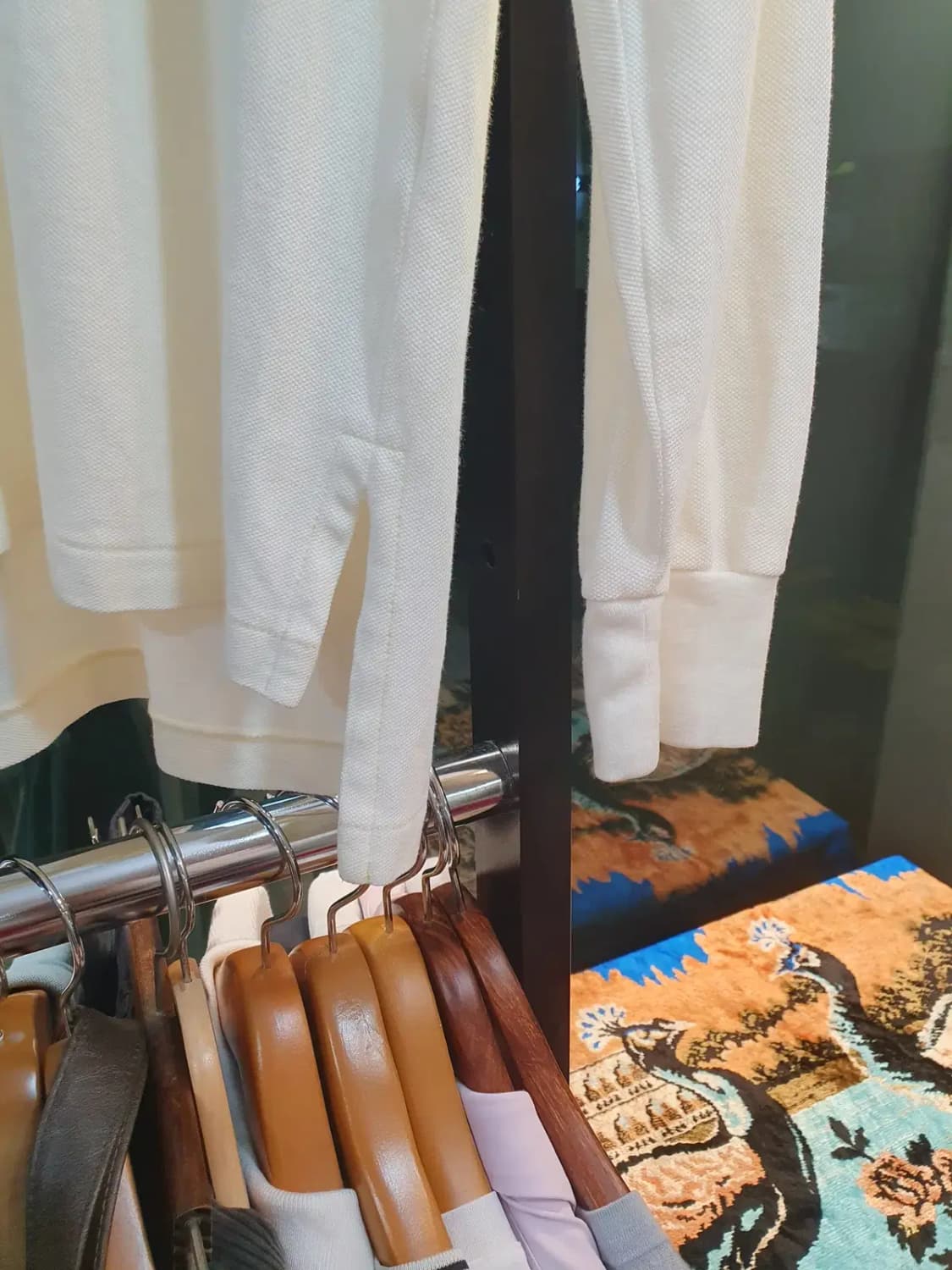 실사이즈 XL 폴로 랄프로렌 네이비포니 아이보리 컬러 카라티 피케티 상품이미지5