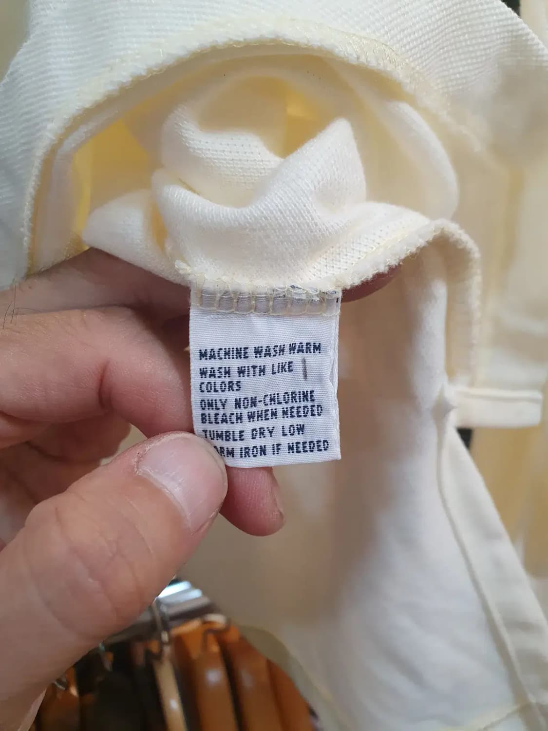 실사이즈 XL 폴로 랄프로렌 네이비포니 아이보리 컬러 카라티 피케티 상품이미지6