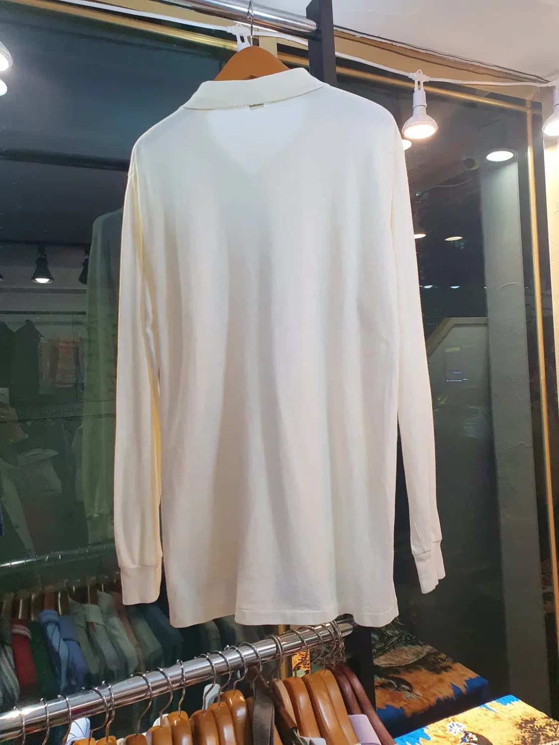 실사이즈 XL 폴로 랄프로렌 네이비포니 아이보리 컬러 카라티 피케티 상품이미지7