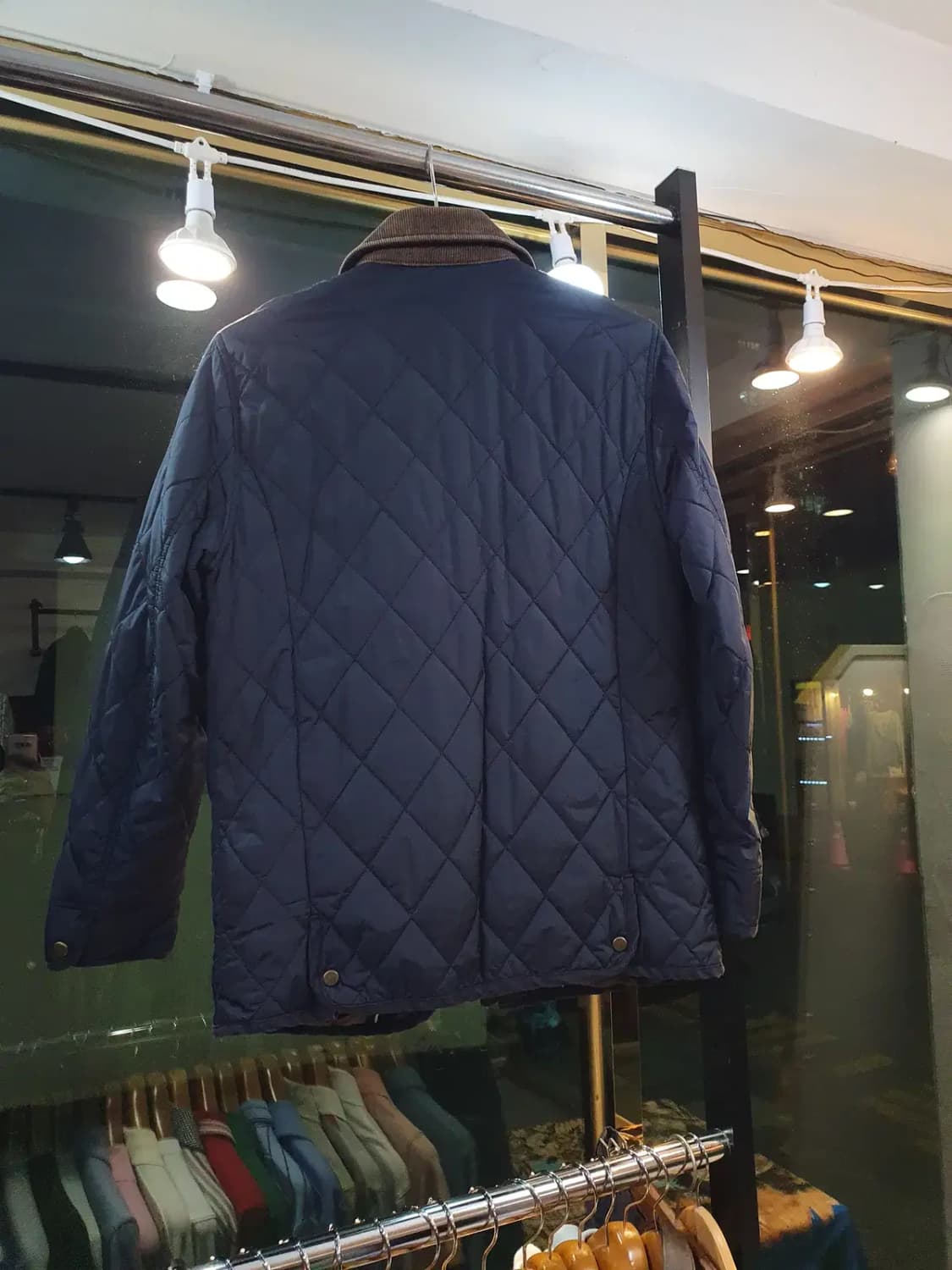 헤지스 자수로고 캠튼 퀼팅 스웨이드 코듀로이 배색자켓 95사이즈 상품이미지9