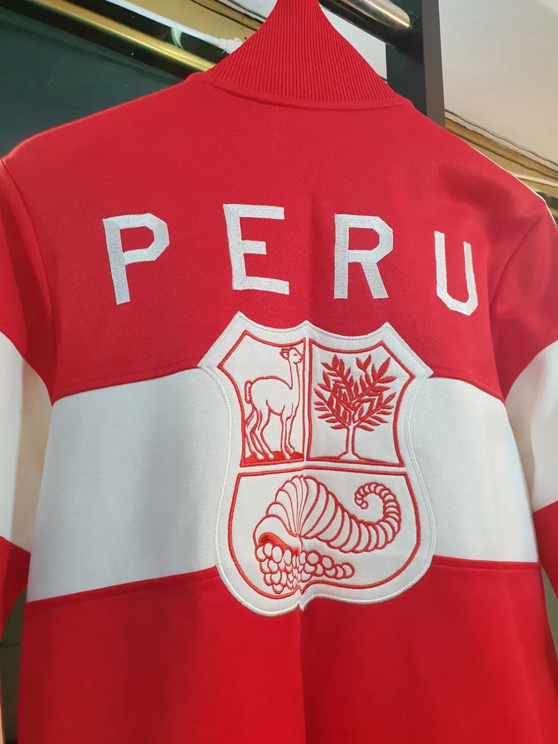 대장급 95사이즈 아디다스 페루 자수 파이어버드 집업 저지 트랙탑 자켓 상품이미지3