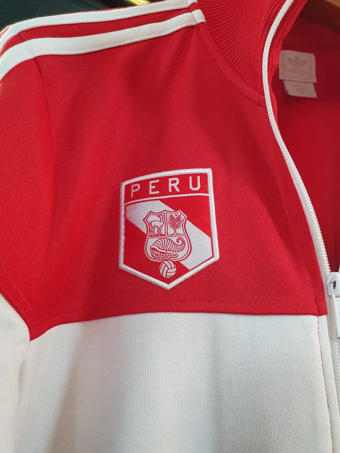 대장급 95사이즈 아디다스 페루 자수 파이어버드 집업 저지 트랙탑 자켓 상품이미지7