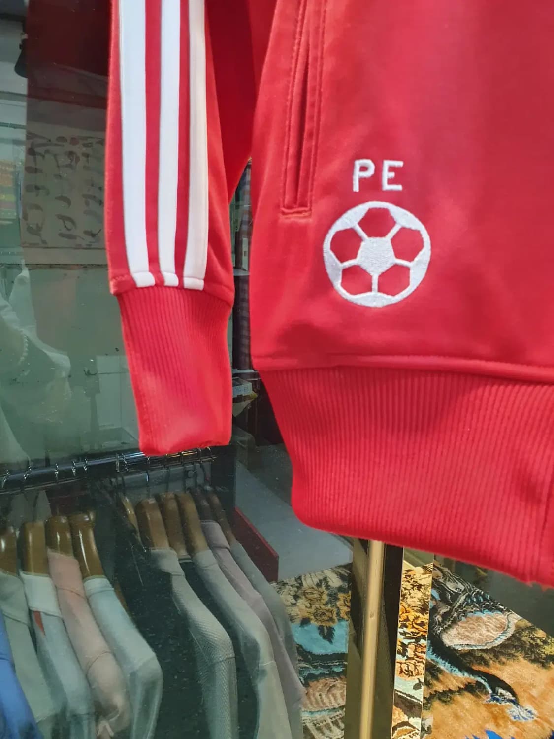 대장급 95사이즈 아디다스 페루 자수 파이어버드 집업 저지 트랙탑 자켓 상품이미지8