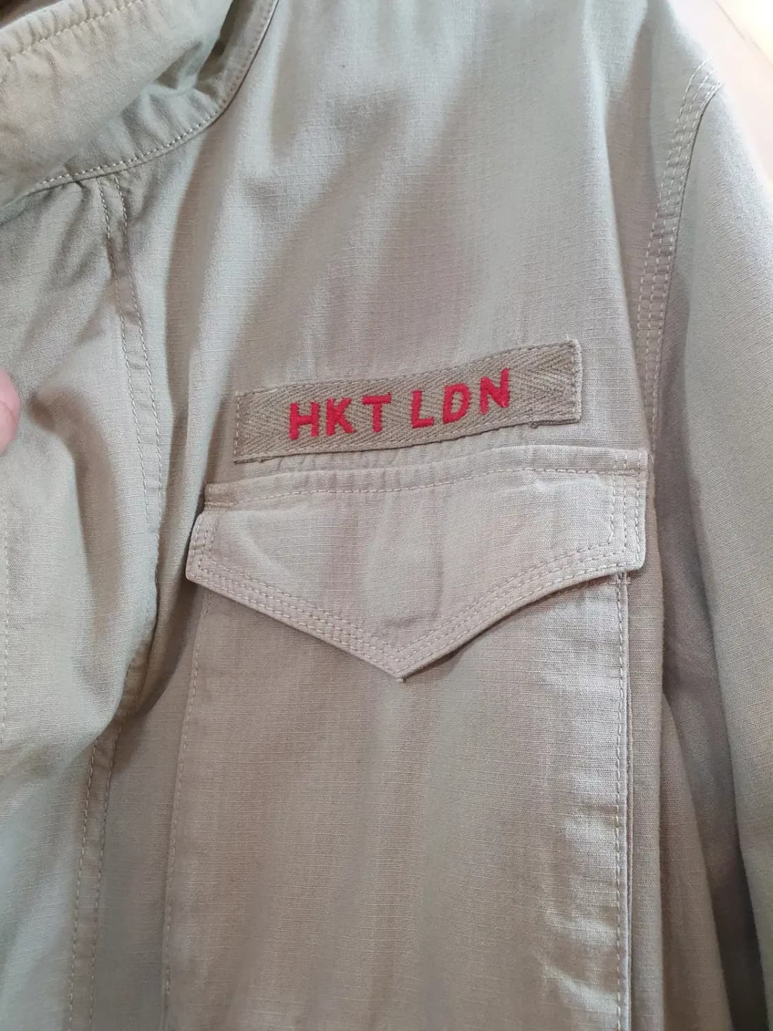 해켓 헤켓 베이지 컬러 사파리 멀티포켓 자켓 실사이즈 XL 상품이미지4