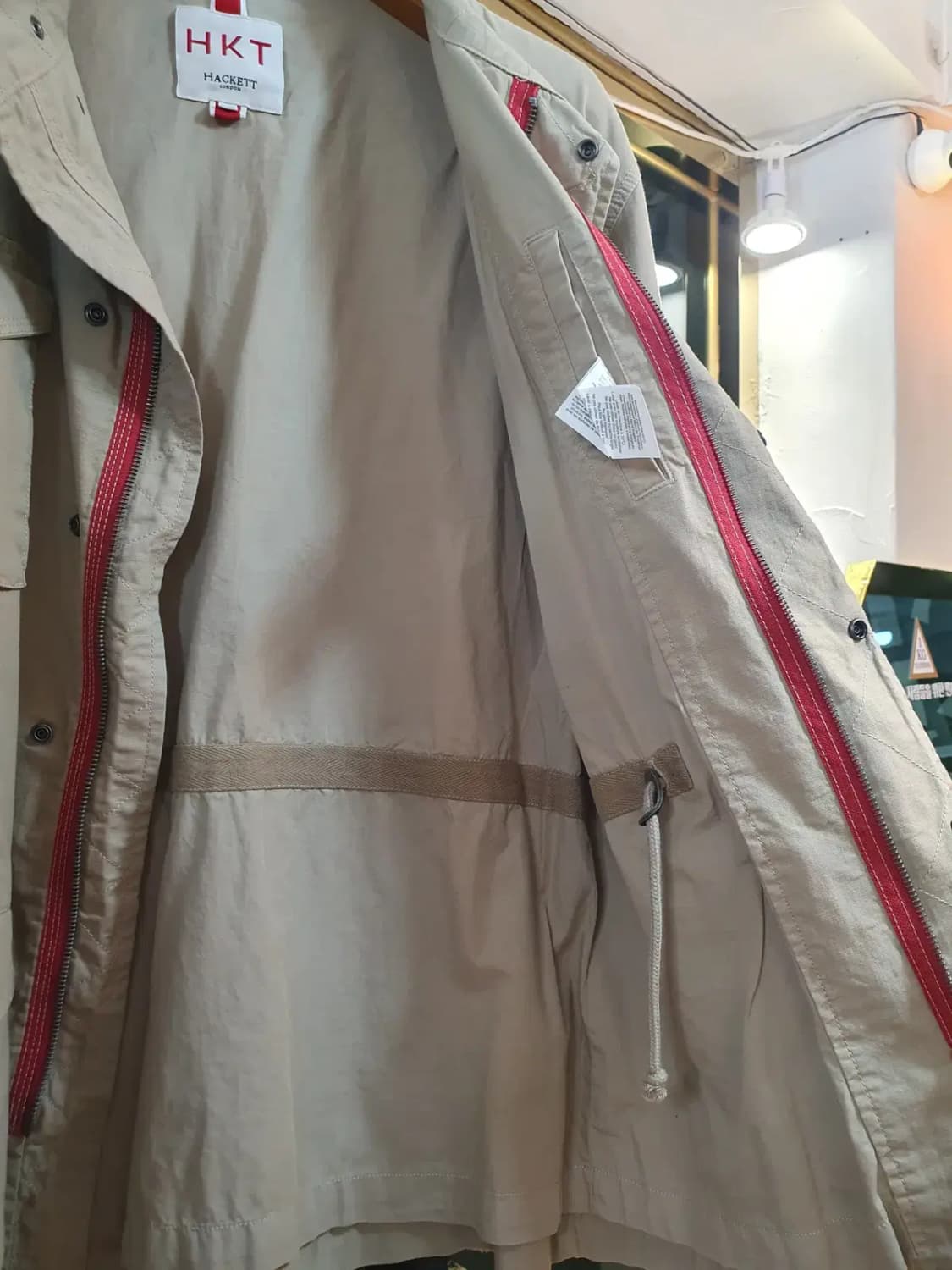 해켓 헤켓 베이지 컬러 사파리 멀티포켓 자켓 실사이즈 XL 상품이미지6