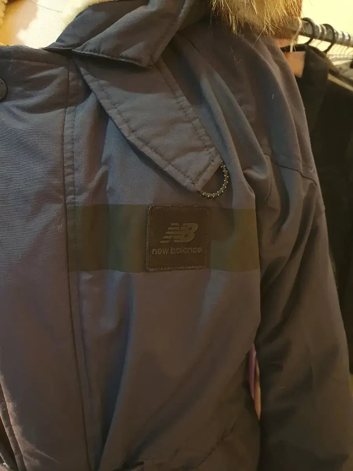 뉴발란스 카메라맨 네이비 후드 퍼 패딩 점퍼 95사이즈 상품이미지2