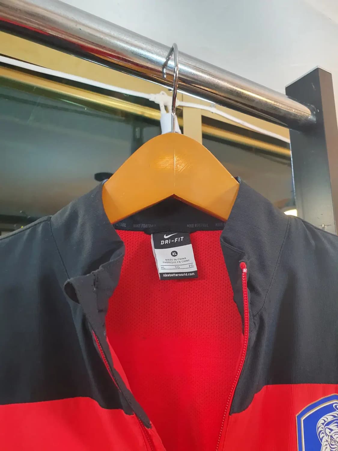대장급 XL사이즈 나이키 한국 패치 자수 국대 집업 바람막이 트랙탑 자켓 상품이미지3