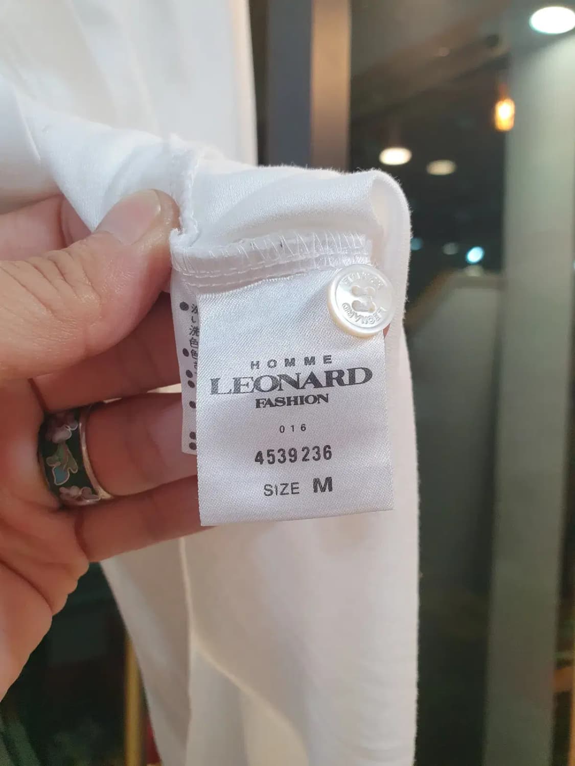 일본 LEONARD 빈티지 카라티 피케티 실사이즈 L 상품이미지5