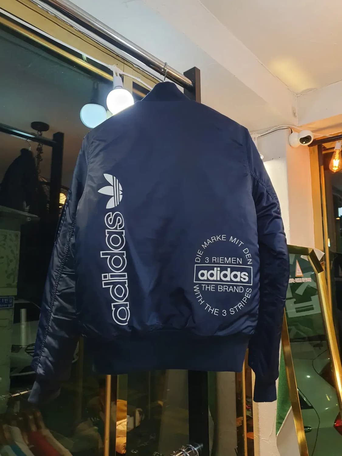 아디다스 파이어버드 로고 올드스쿨 스타디움 항공자켓 90사이즈 상품이미지1