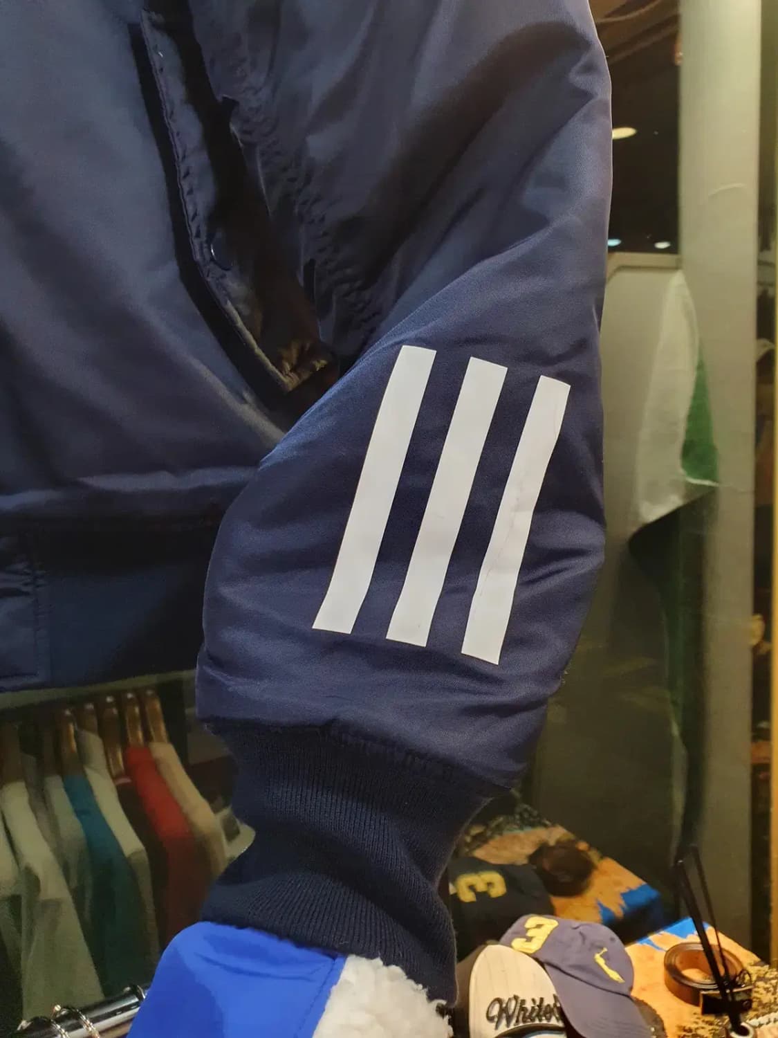 아디다스 파이어버드 로고 올드스쿨 스타디움 항공자켓 90사이즈 상품이미지10