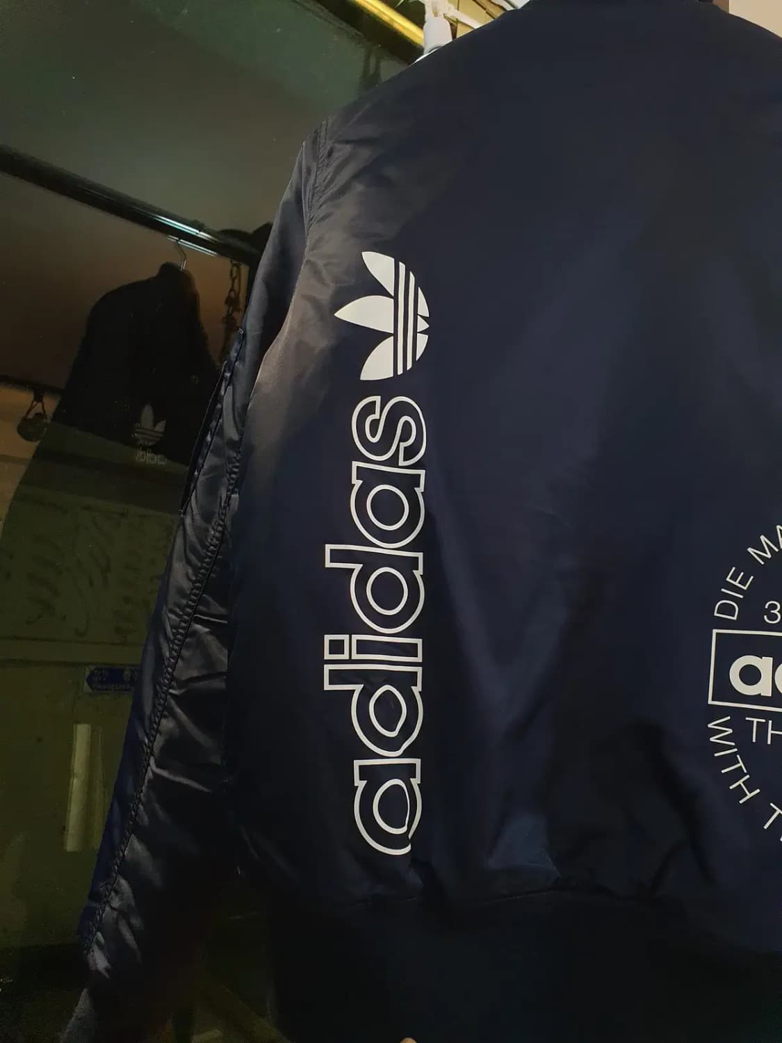 아디다스 파이어버드 로고 올드스쿨 스타디움 항공자켓 90사이즈 상품이미지3