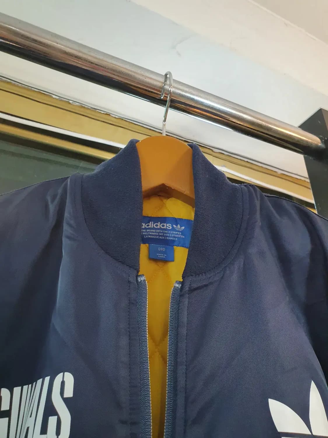 아디다스 파이어버드 로고 올드스쿨 스타디움 항공자켓 90사이즈 상품이미지6