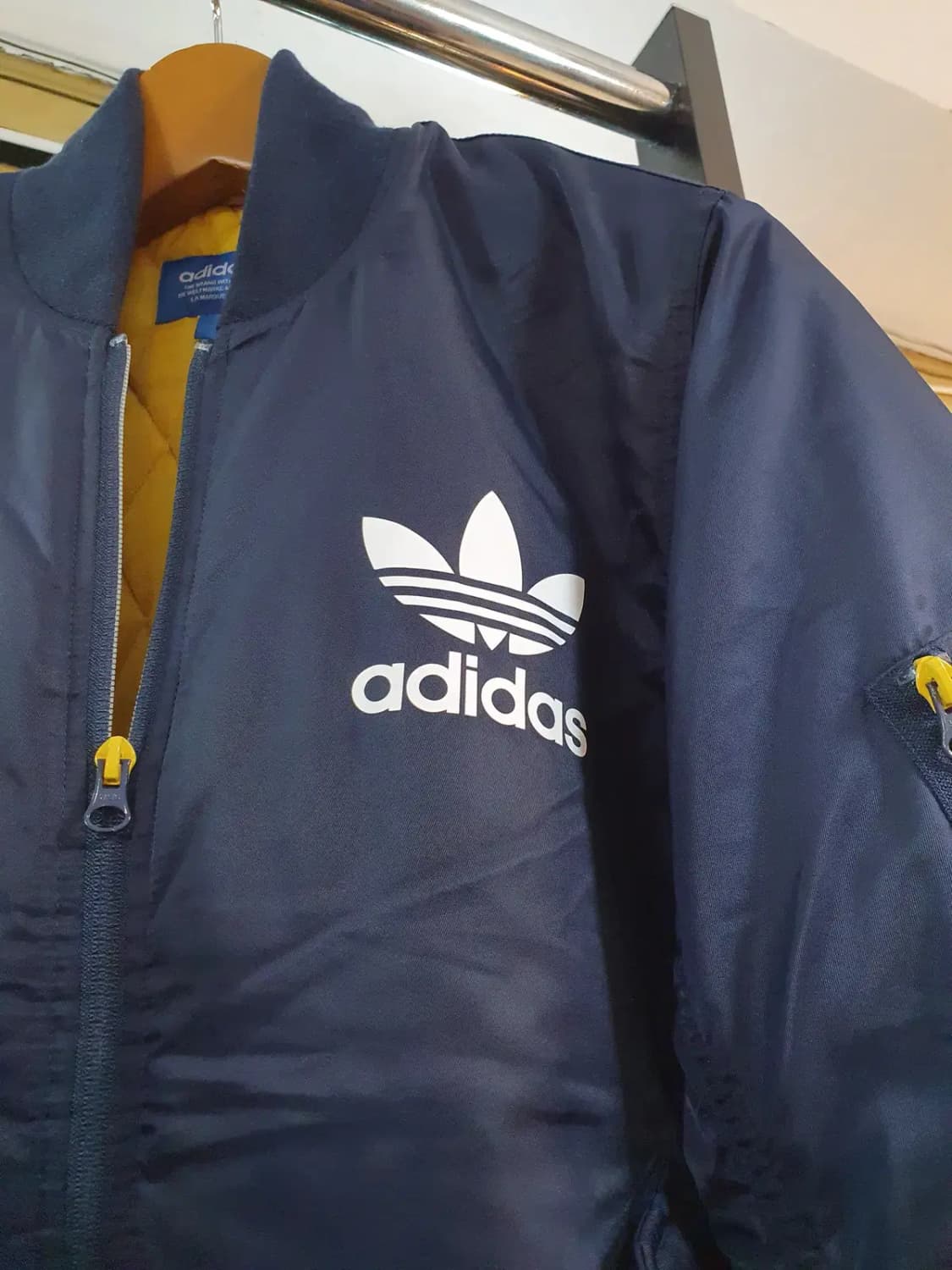 아디다스 파이어버드 로고 올드스쿨 스타디움 항공자켓 90사이즈 상품이미지7