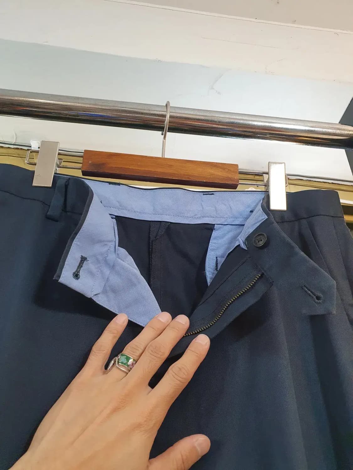 브룩스브라더스 남성 치노 네이비 코튼팬츠 32/34 상품이미지4