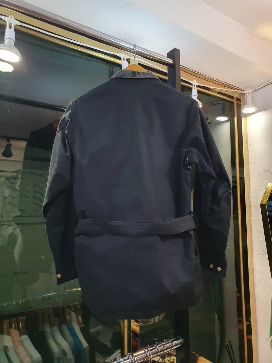 실사이즈 S~M 바버 인터네셔널 자켓 블랙 36 상품이미지8