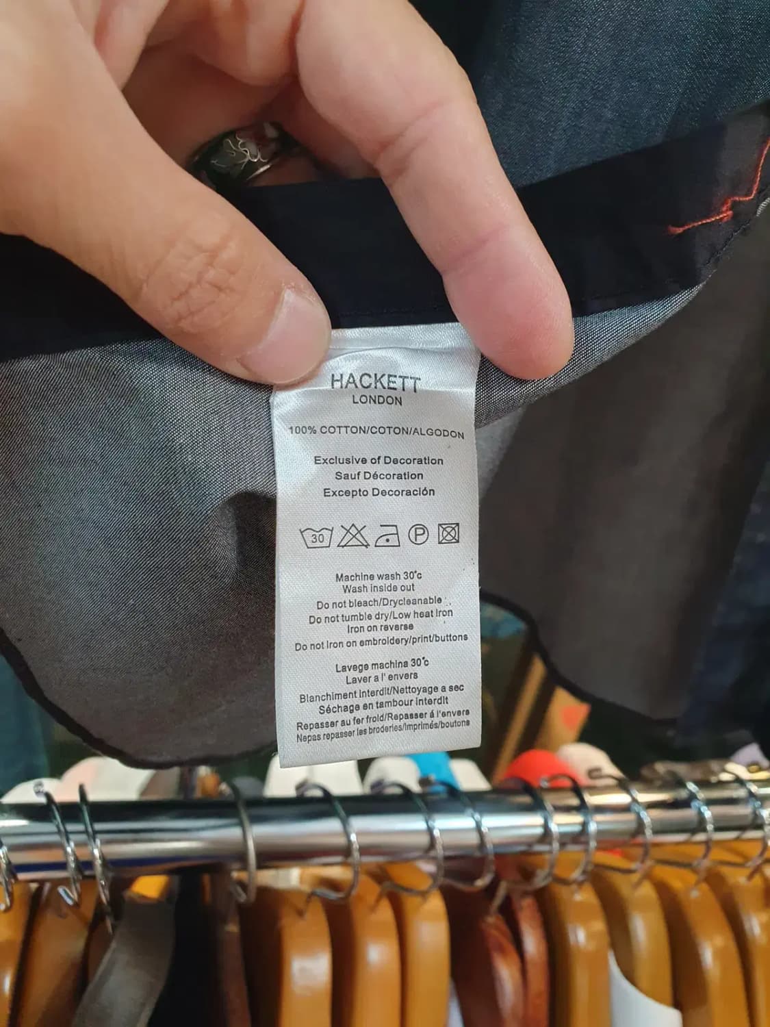 택채 새상품 해켓 헤켓 블랙컬러 에스턴마틴 콜라보셔츠 2XL XXL사이즈 상품이미지7