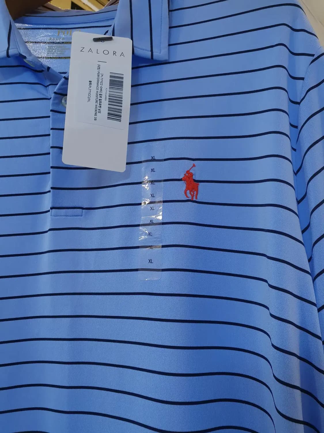 XL사이즈 택채새상품 폴로 랄프로렌 레드포니 스트라이프 카라티 피케티 상품이미지3