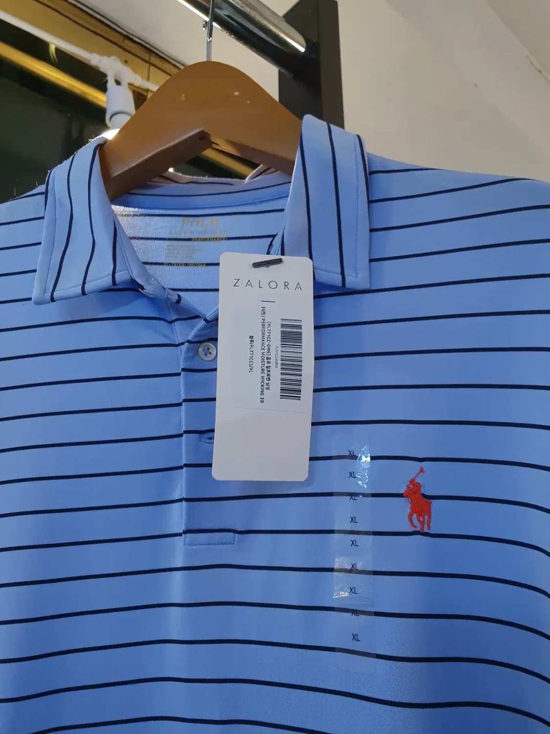XL사이즈 택채새상품 폴로 랄프로렌 레드포니 스트라이프 카라티 피케티 상품이미지4