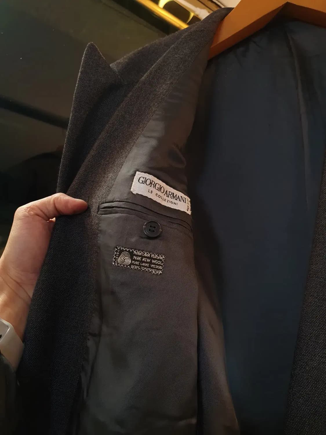 아르마니 꼴레지오니 최고급 메이드 인 이태리 더블 자켓 50사이즈 상품이미지5