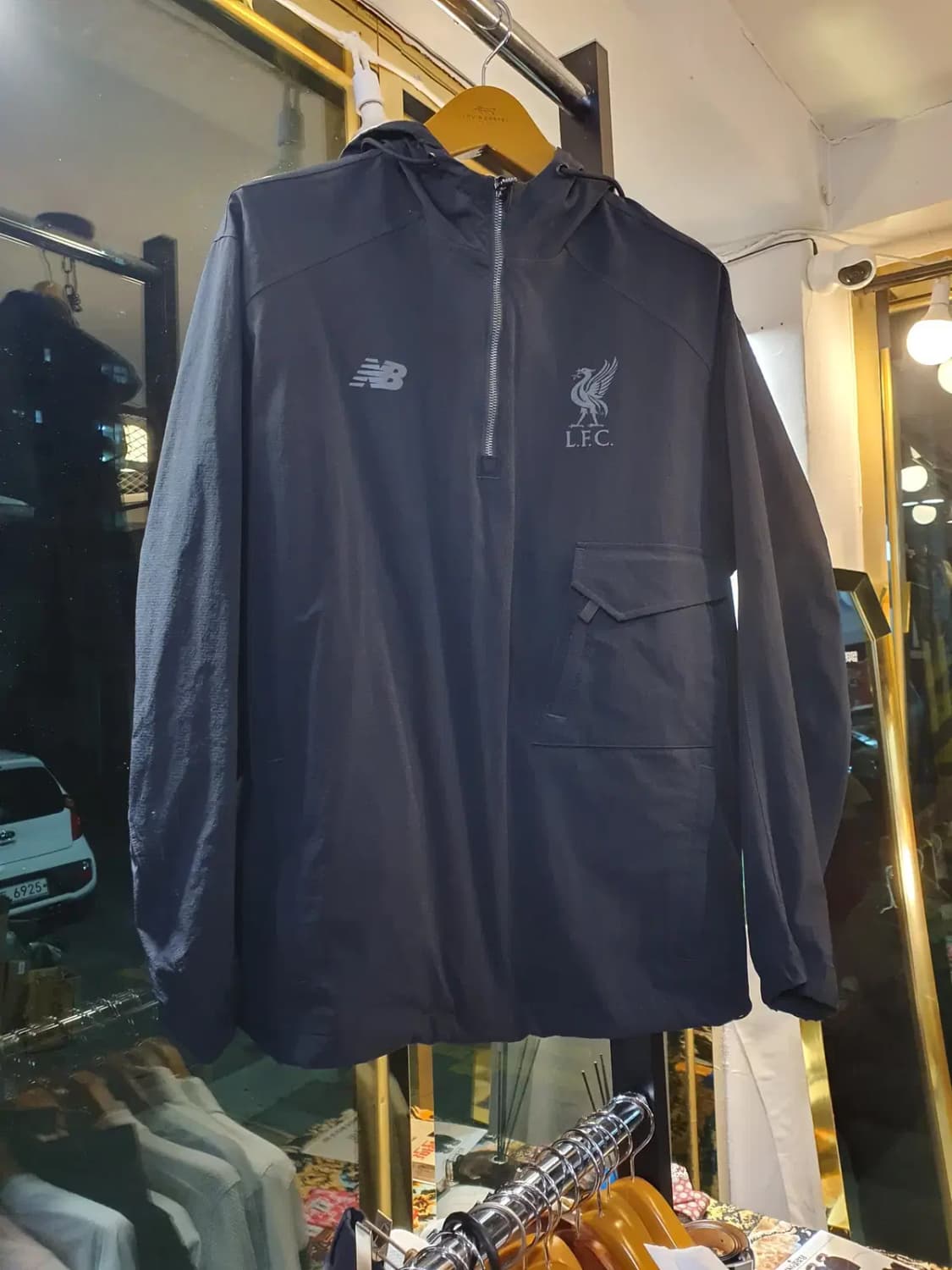 실사이즈 XL 뉴발란스 리버풀 대장급 끝판왕 아노락 반집업 바람막이 상품이미지1