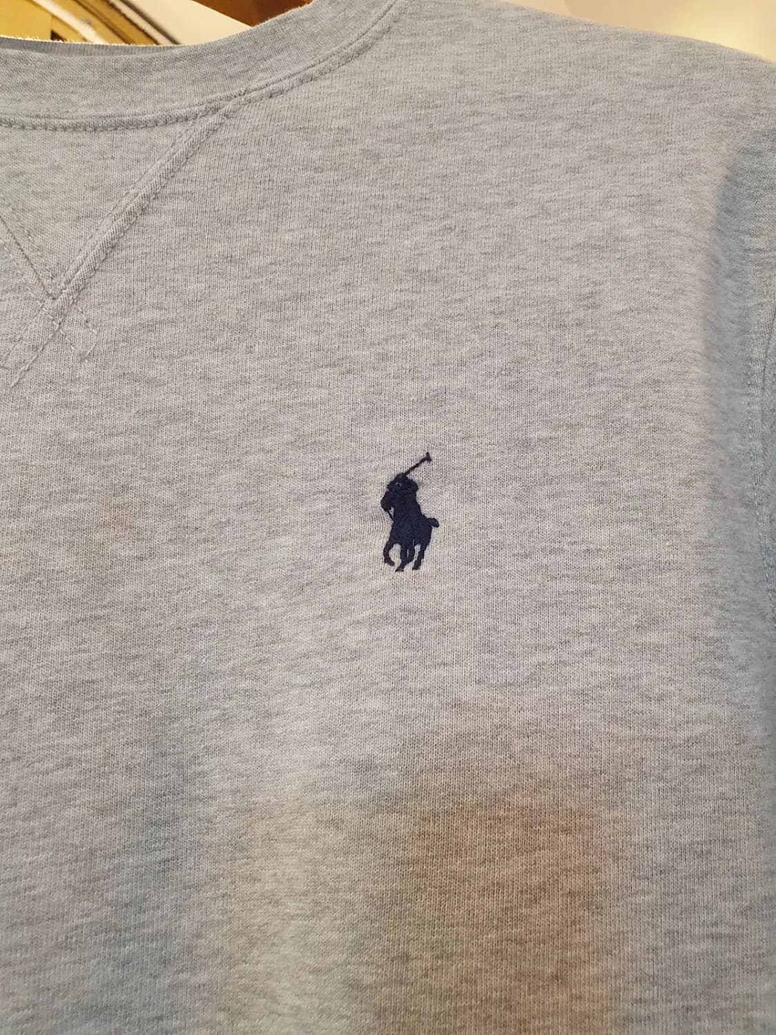 XS사이즈 폴로 랄프로렌 여성용 네이비 포니 기모 맨투맨 스웨트셔츠 상품이미지3