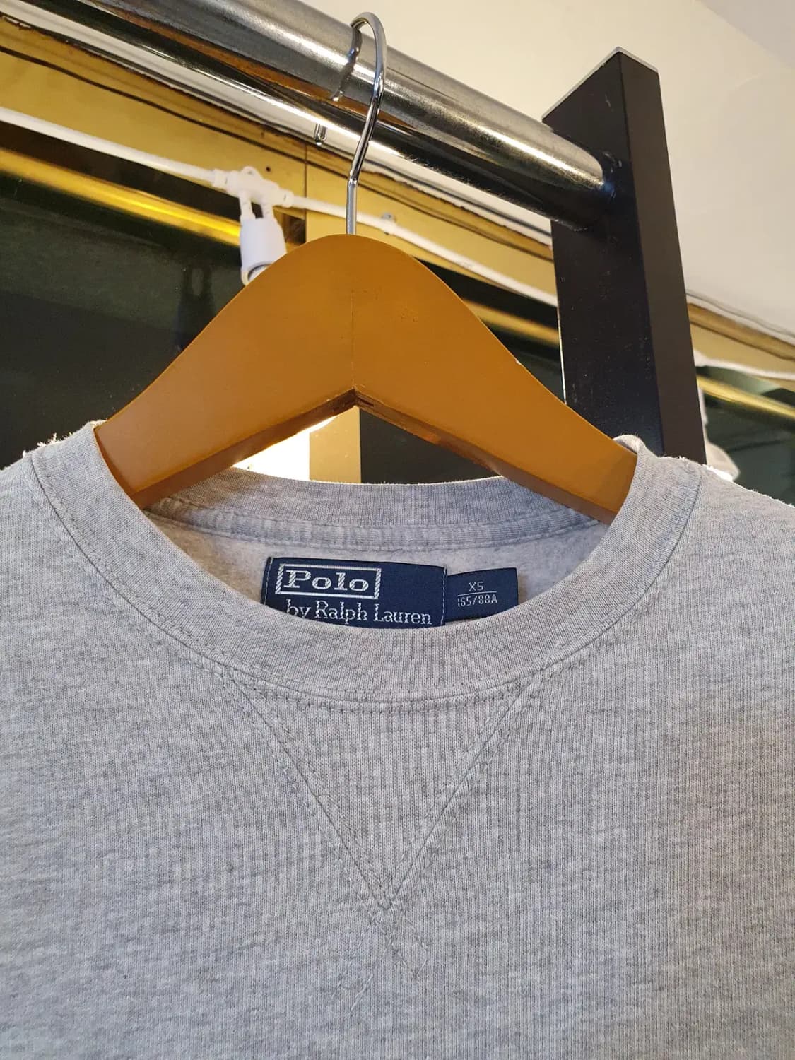 XS사이즈 폴로 랄프로렌 여성용 네이비 포니 기모 맨투맨 스웨트셔츠 상품이미지4