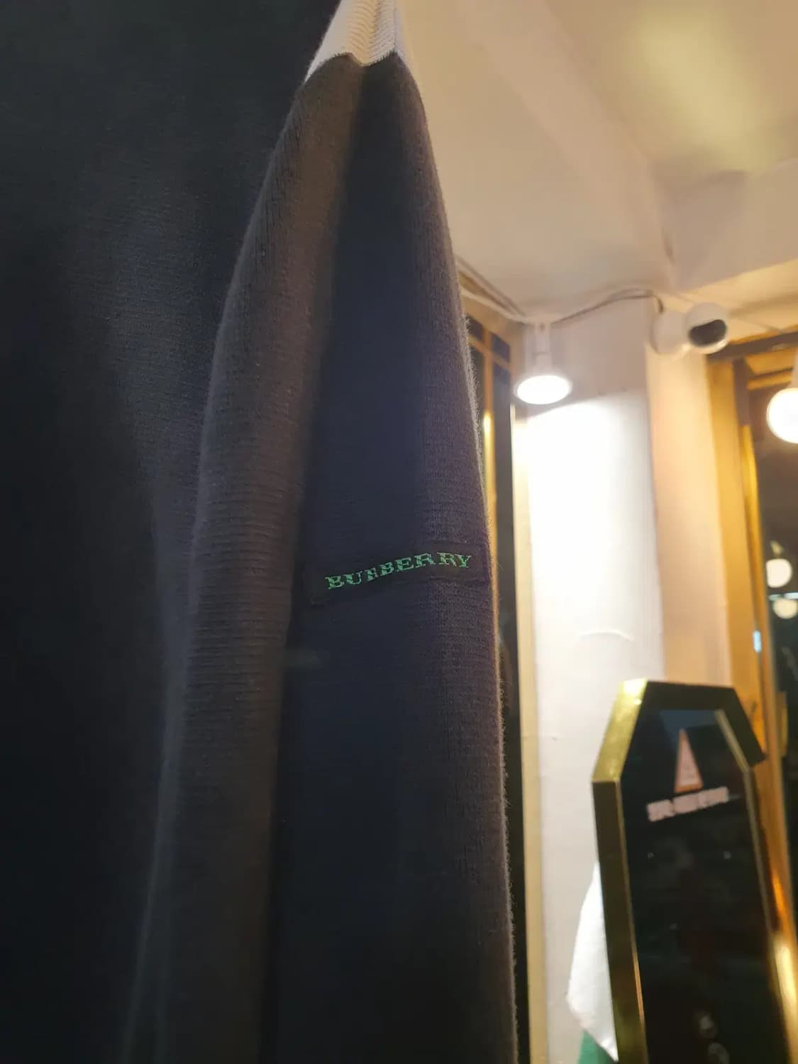 버버리 골프 L사이즈 메이드 인 이태리 이탈리아 배색 집업 저지 상품이미지3