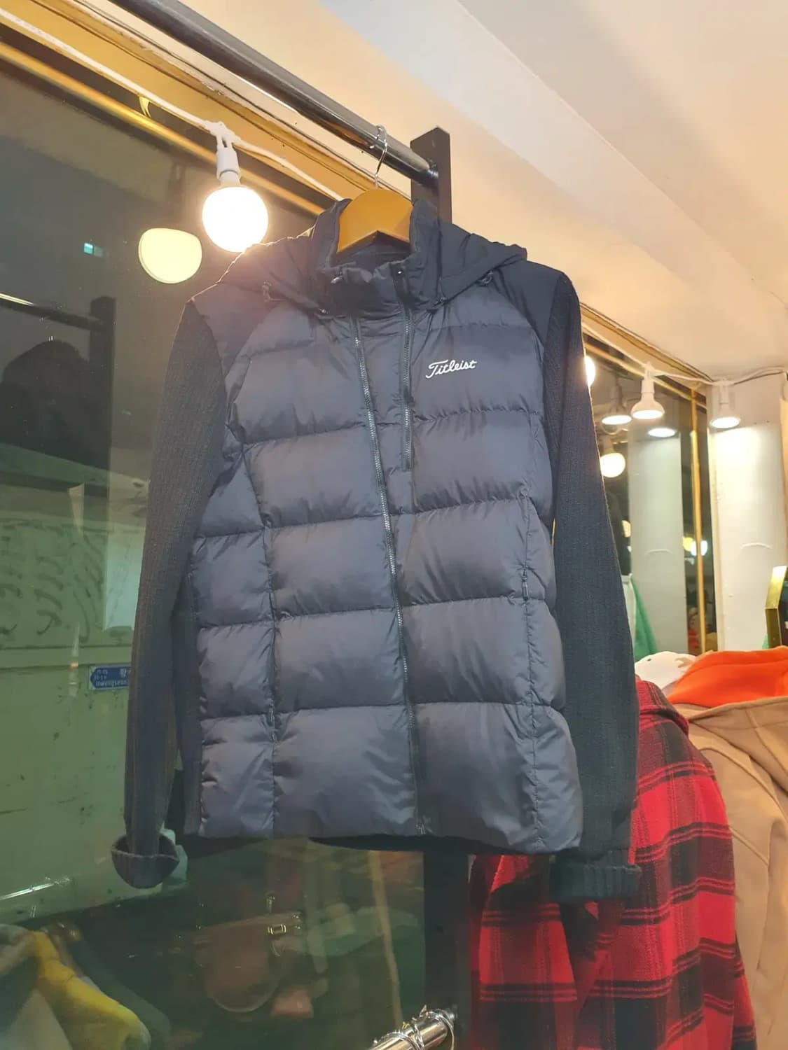 타이틀리스트 정품 L사이즈 캐시미어 혼방 거위털 골프 니트 패딩자켓 상품이미지1