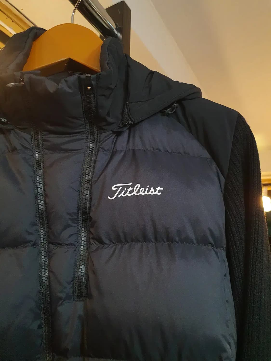 타이틀리스트 정품 L사이즈 캐시미어 혼방 거위털 골프 니트 패딩자켓 상품이미지3