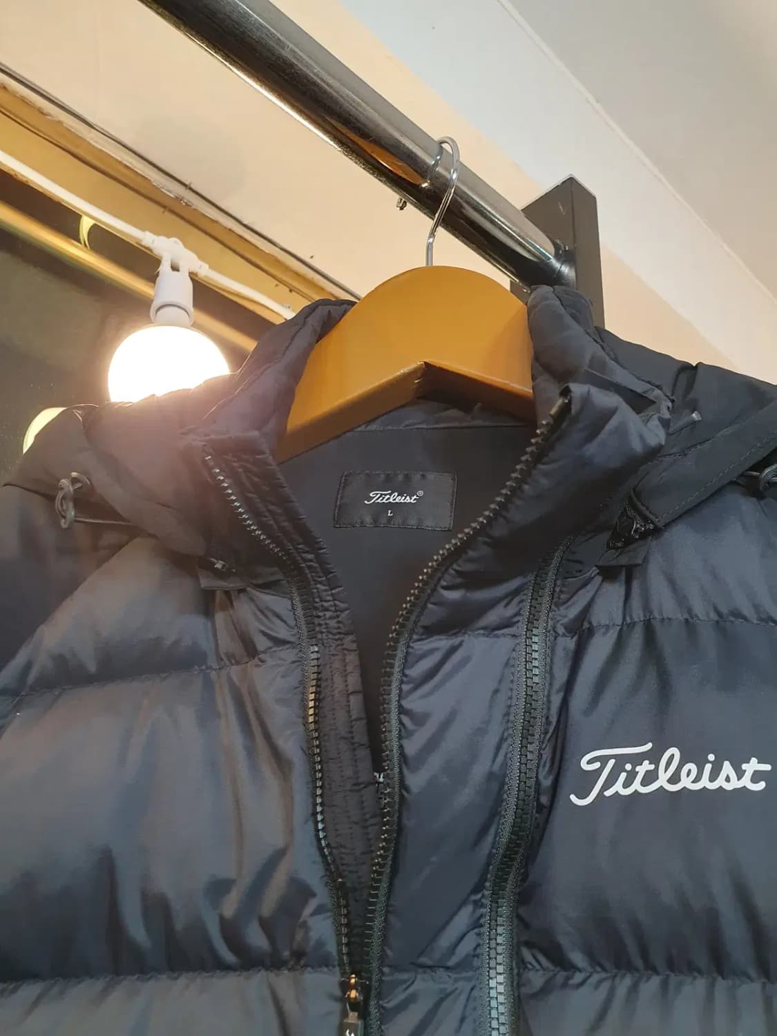타이틀리스트 정품 L사이즈 캐시미어 혼방 거위털 골프 니트 패딩자켓 상품이미지5