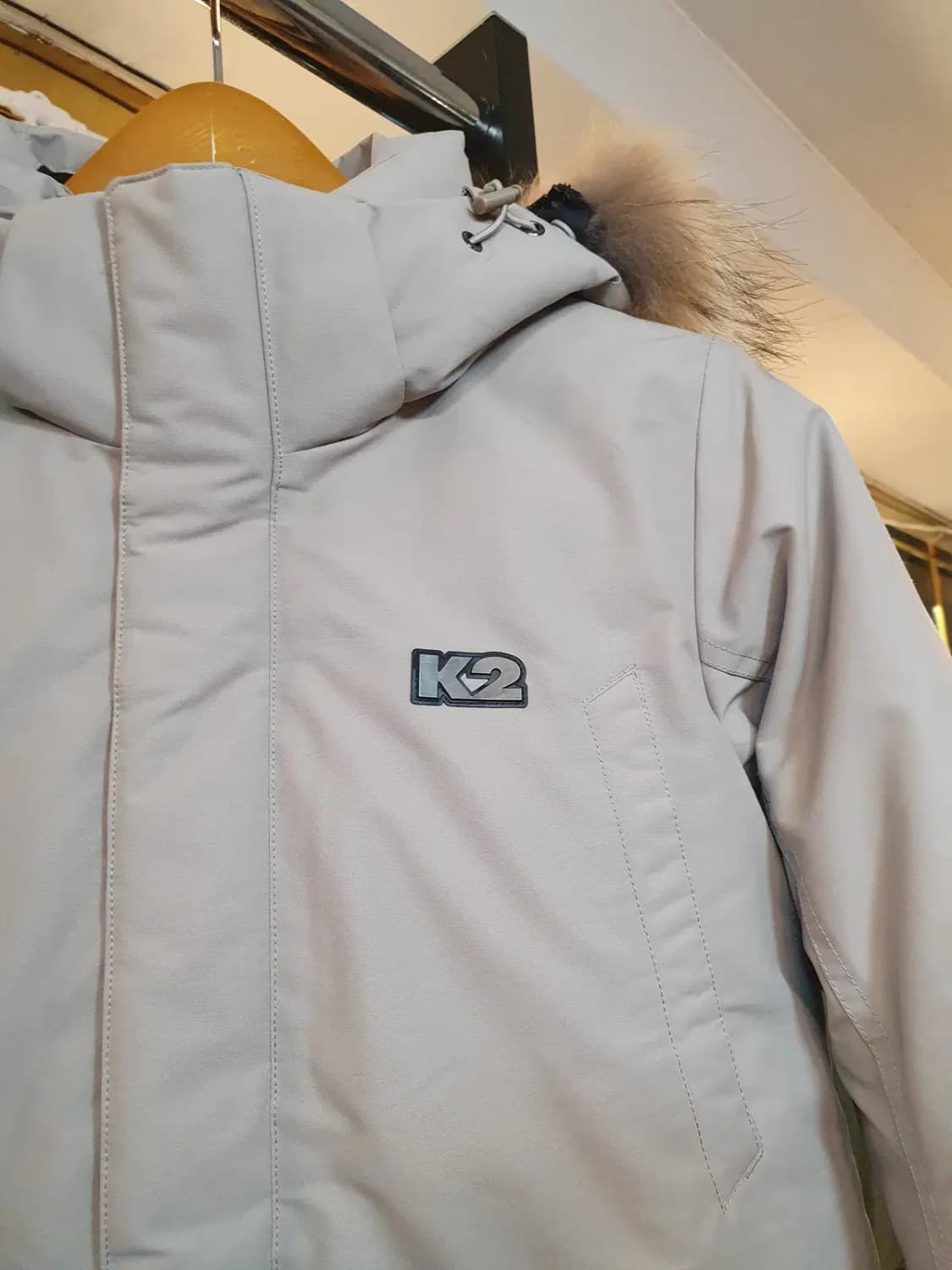 무하자 새상품급 90사이즈 K2 거위털 라쿤퍼 최고급 끝판왕 대장급 패딩 상품이미지3