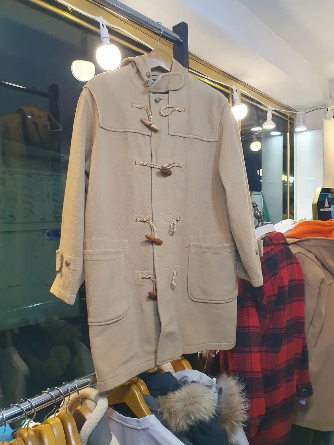 폴로 랄프로렌 클래식 오리지널 울 더플코트 떡볶이코트 실사이즈 XL 상품이미지1