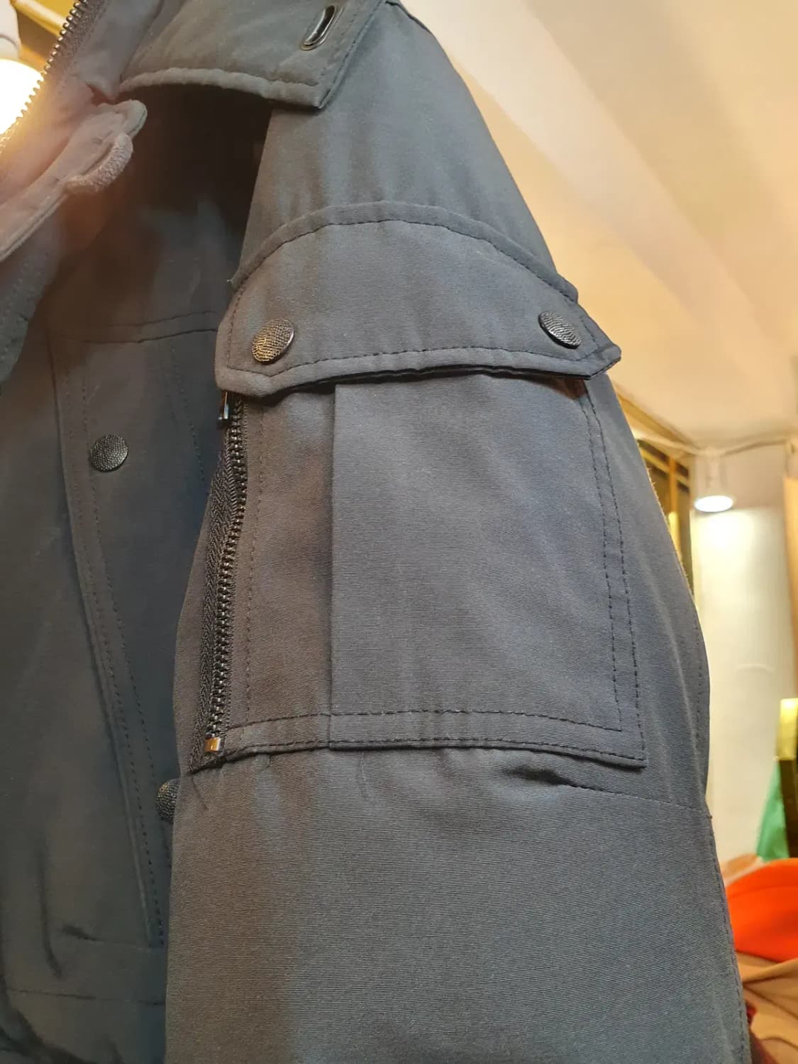 클래식 파이어맨 디테일 리바이스 블랙 패딩 L사이즈 상품이미지7