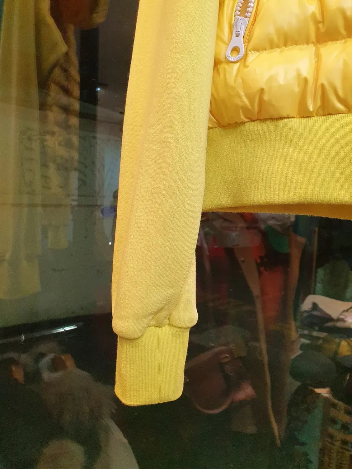 듀베티카 거위털 구스다운 니트 집업 42사이즈 넉넉 55~정핏 66 상품이미지5