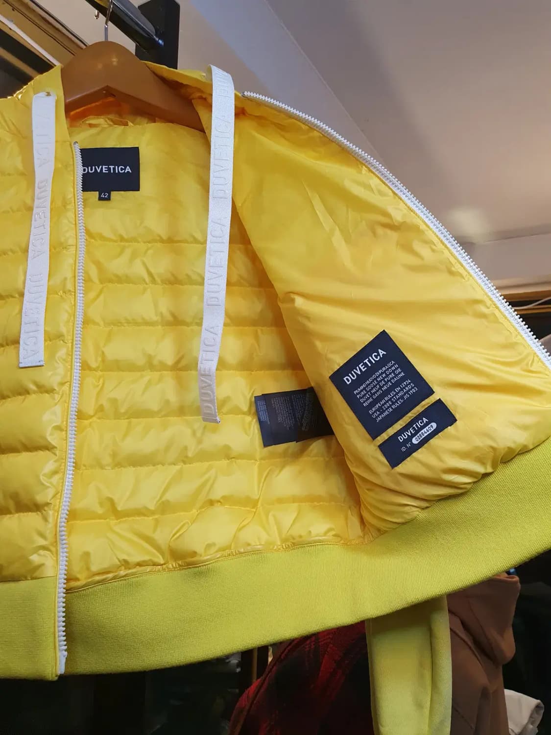 듀베티카 거위털 구스다운 니트 집업 42사이즈 넉넉 55~정핏 66 상품이미지8
