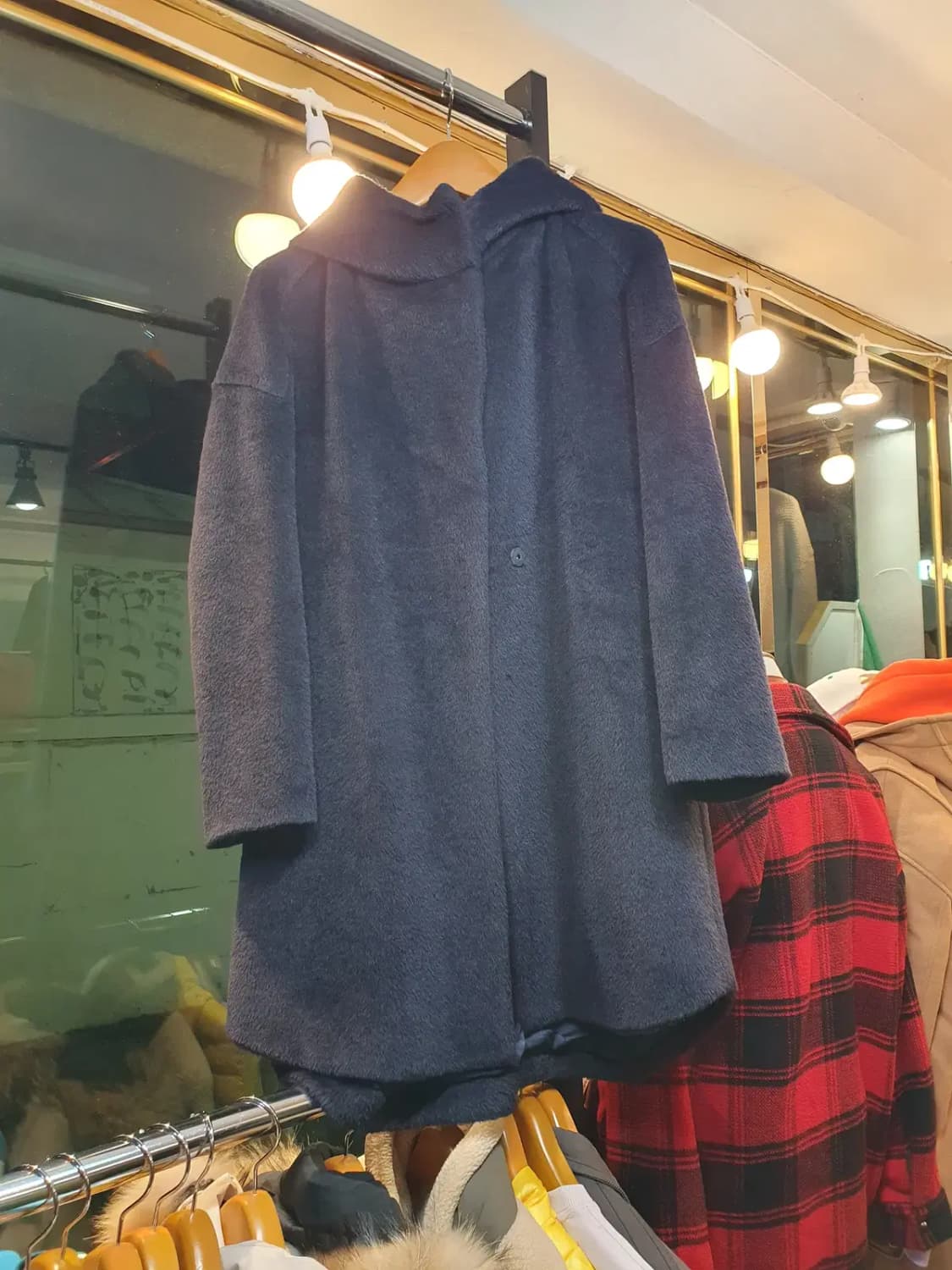 타임 라마털 50% 모 코트 실사이즈 55 상품이미지1