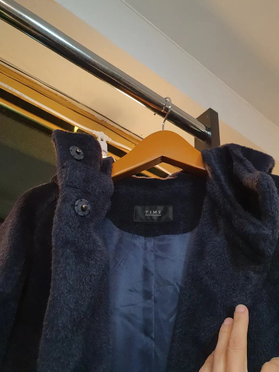 타임 라마털 50% 모 코트 실사이즈 55 상품이미지3