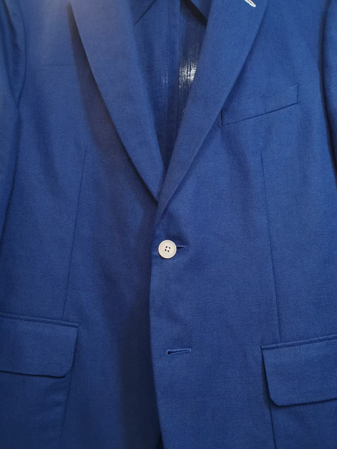 간트 언컨스트럭티드 소매 리얼버튼 클래식 싱글 투버튼 자켓 52사이즈 상품이미지4