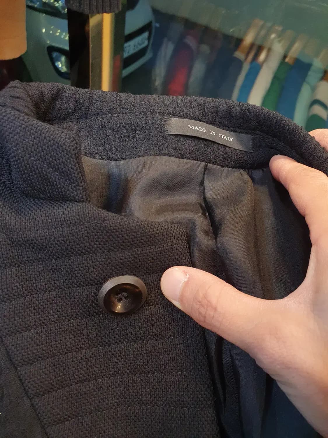 엠포리오 아르마니 메이드 인 이태리 엠보싱소재 클래식 싱글자켓 44사이즈 상품이미지8