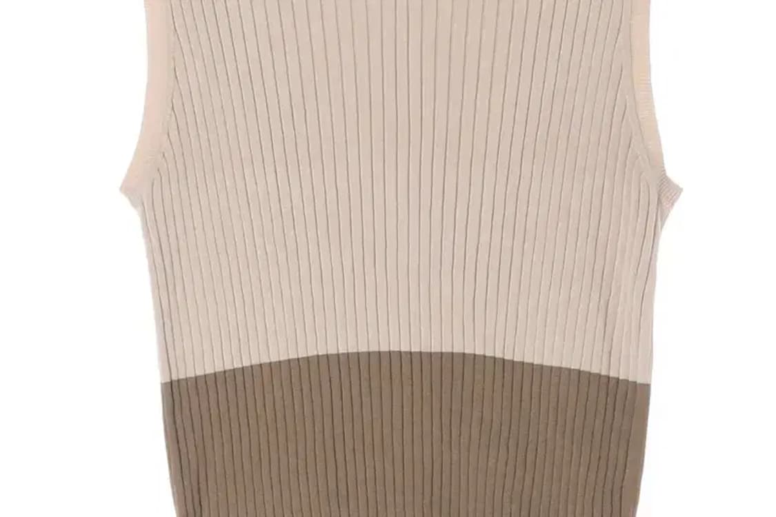 알파스튜디오 코튼 100% 니트 조끼 XS사이즈 상품이미지3