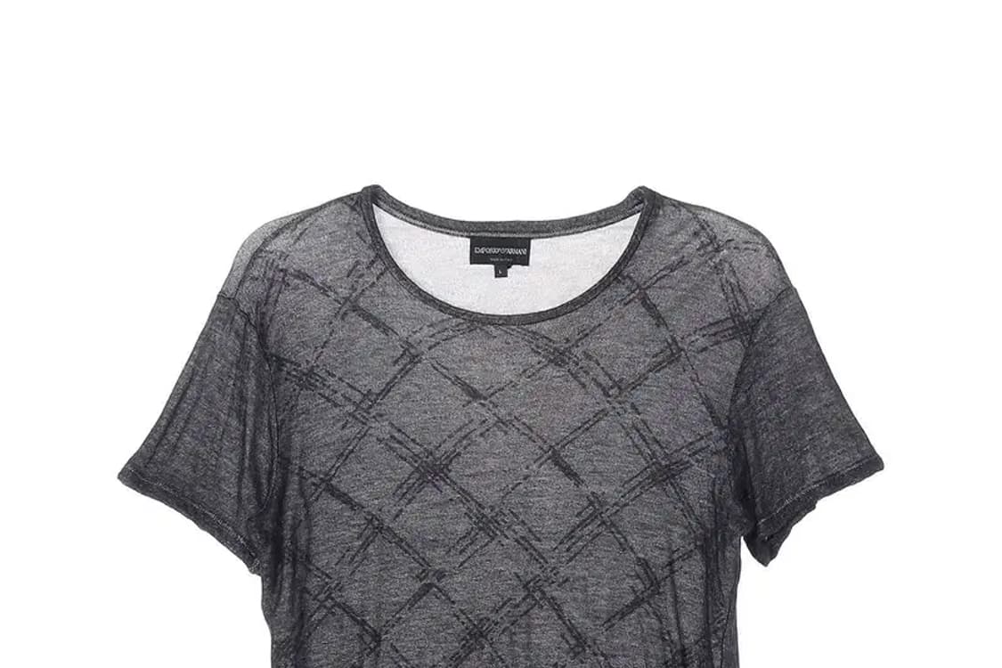 엠포리오 아르마니 비스코스 혼방 반팔 티 L사이즈 상품이미지2