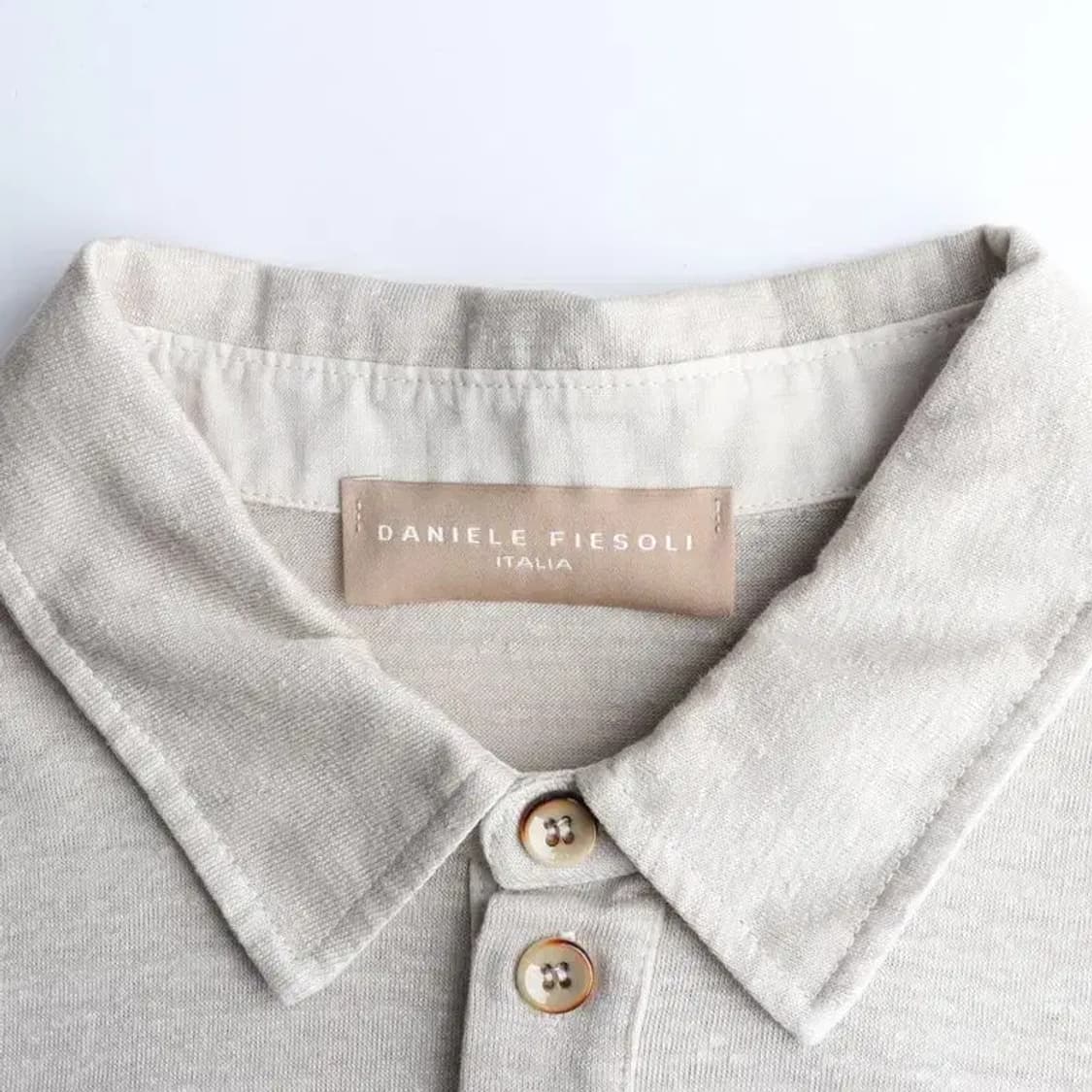 다니엘 피에솔리 린넨 혼방 카라티 XL사이즈 상품이미지5