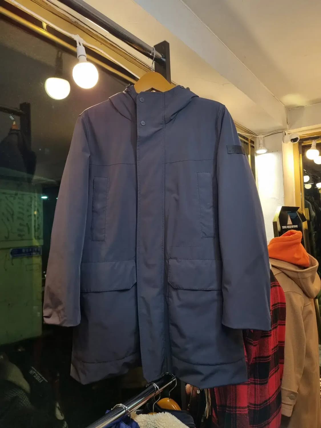 50사이즈 최고급 대장급 명품 이태리제작 헤트레고 거위털 구스다운 패딩 상품이미지1