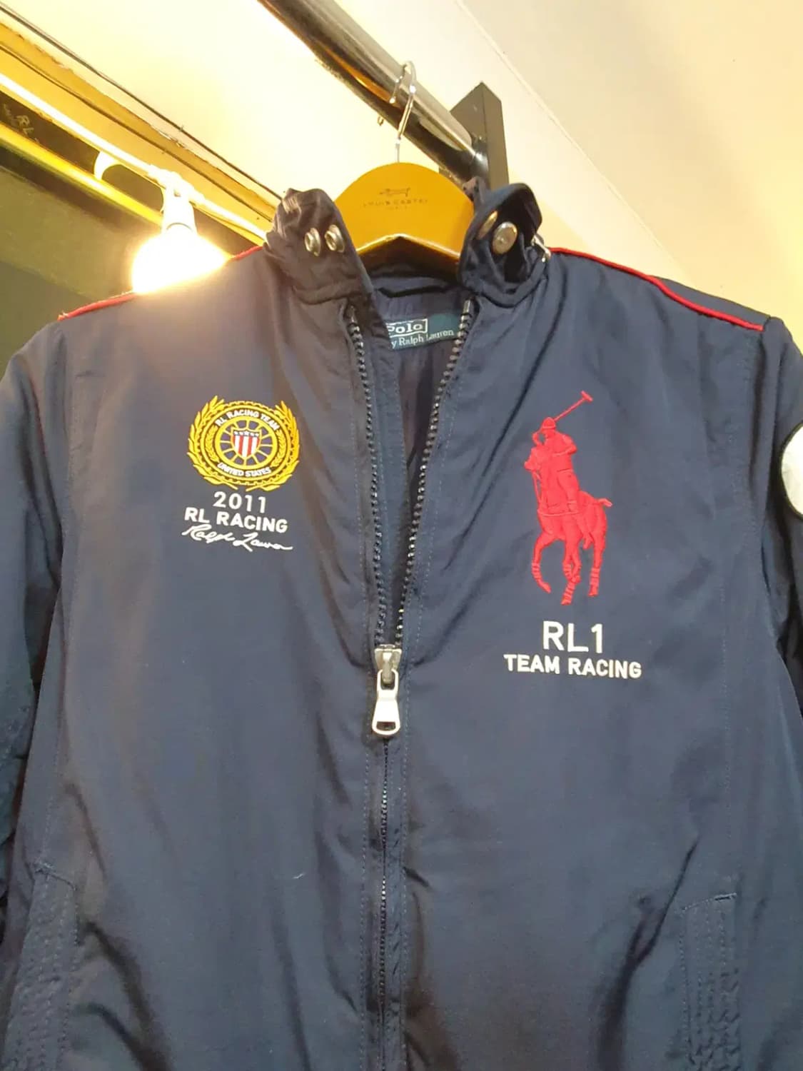 폴로 랄프로렌 S사이즈 최고급 대장급 끝판왕 미국 성조기 자수 레이싱자켓 상품이미지4