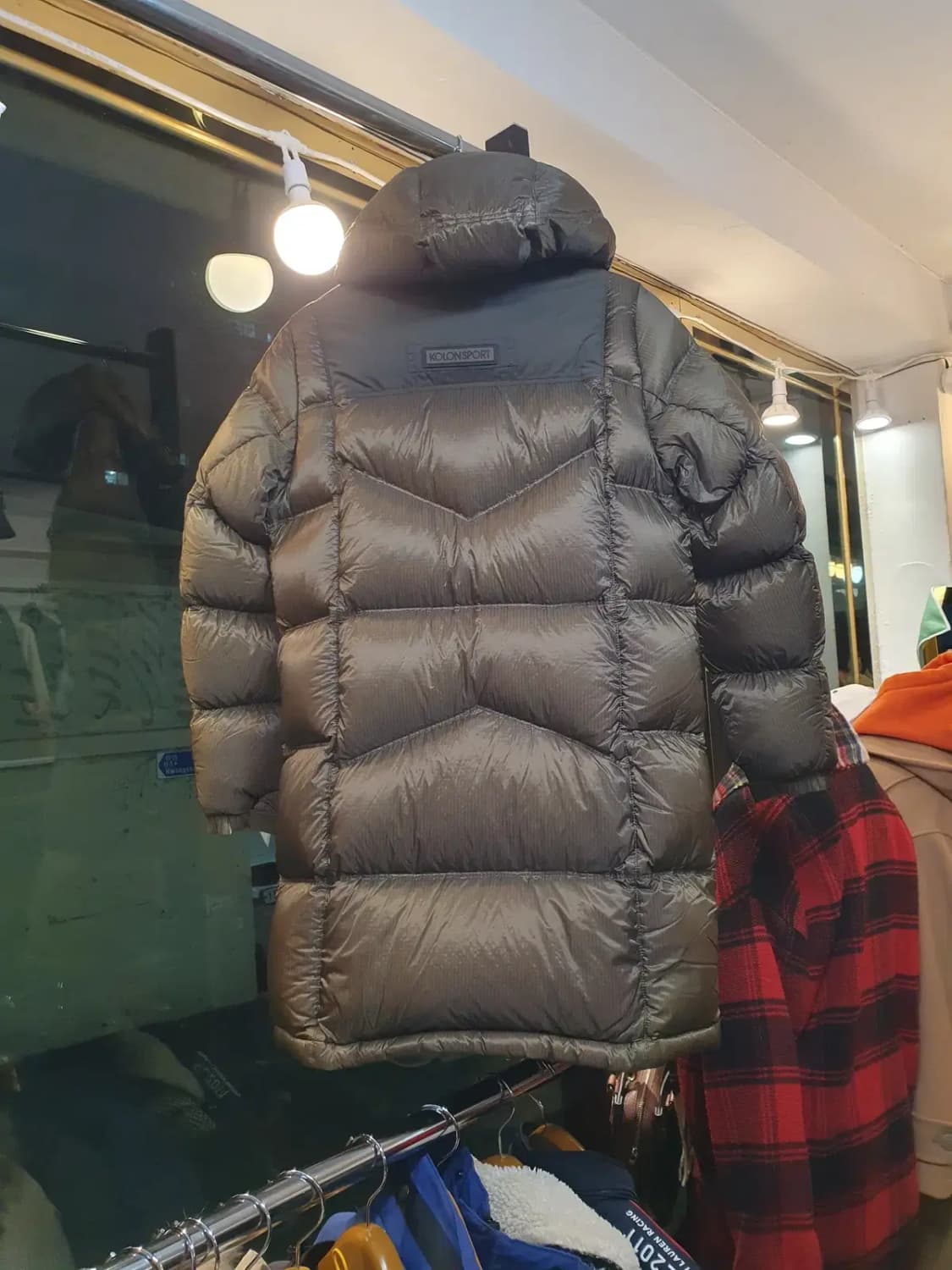 무하자 새상품급 90사이즈 코오롱 거위털 구스다운 최고급 대장급 패딩 상품이미지7