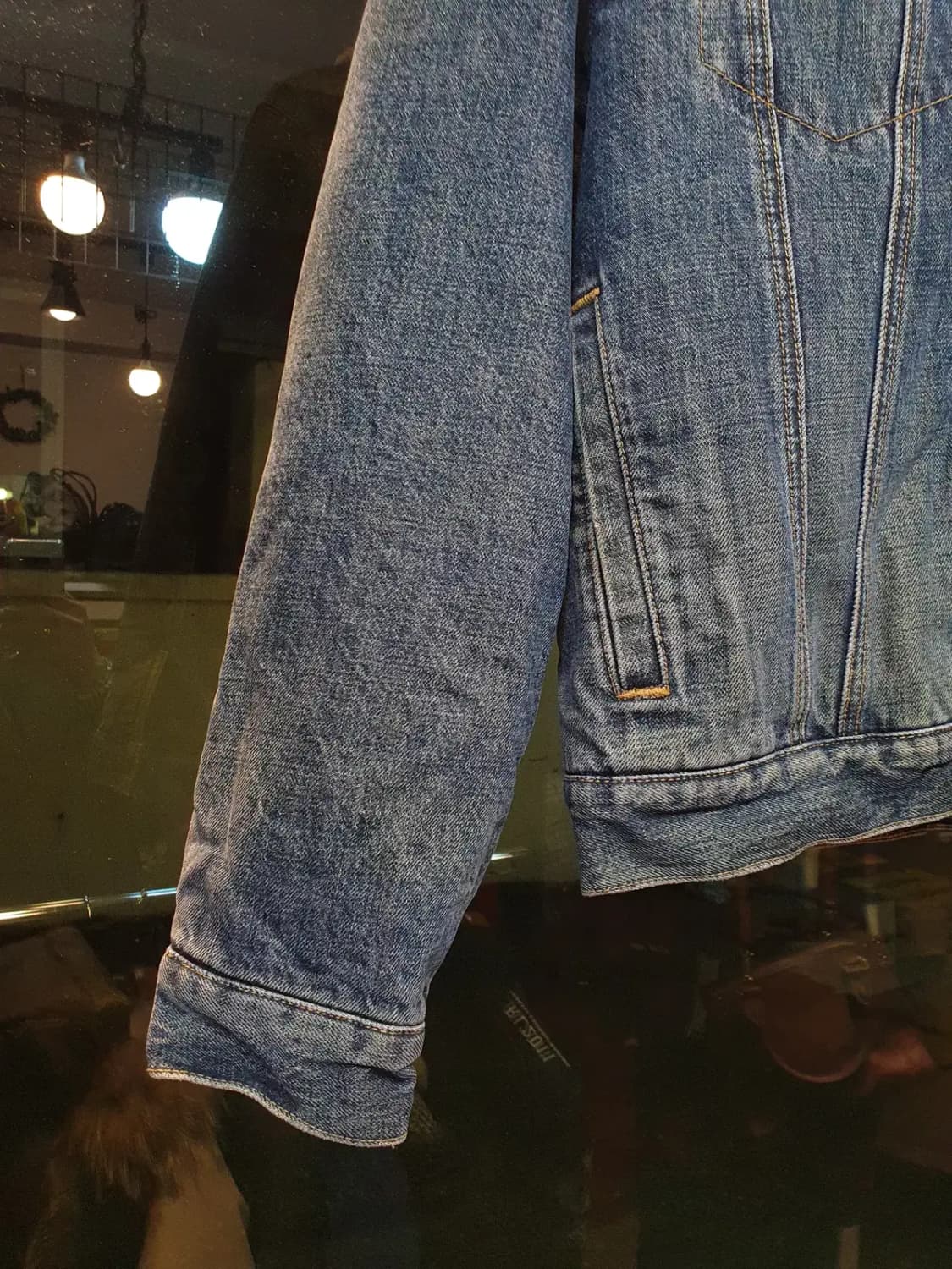 폴로 랄프로렌 두산폴로진스 M사이즈 양털 쉐르파 뽀글이 안감 청자켓 상품이미지5