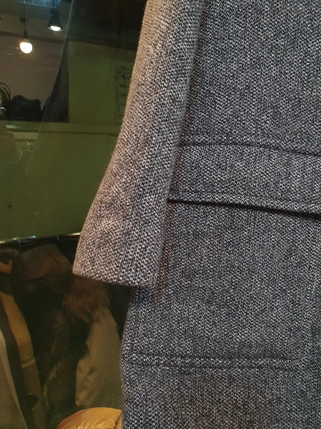 실사이즈 105 이탈리아 이태리 알레그리 더블 브레스티드 그레이 롱코트 상품이미지4